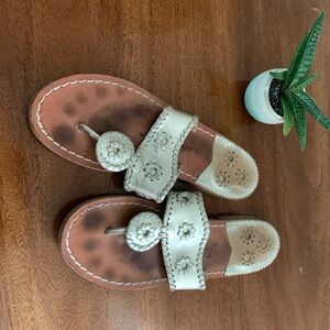 Jack Rogers Platinum Sandals Size 7